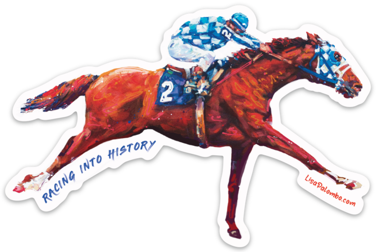 Secretariat - Racing into History - Sticker