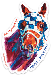 Secretariat - Triple Crown 1973 (portrait 2) - Sticker