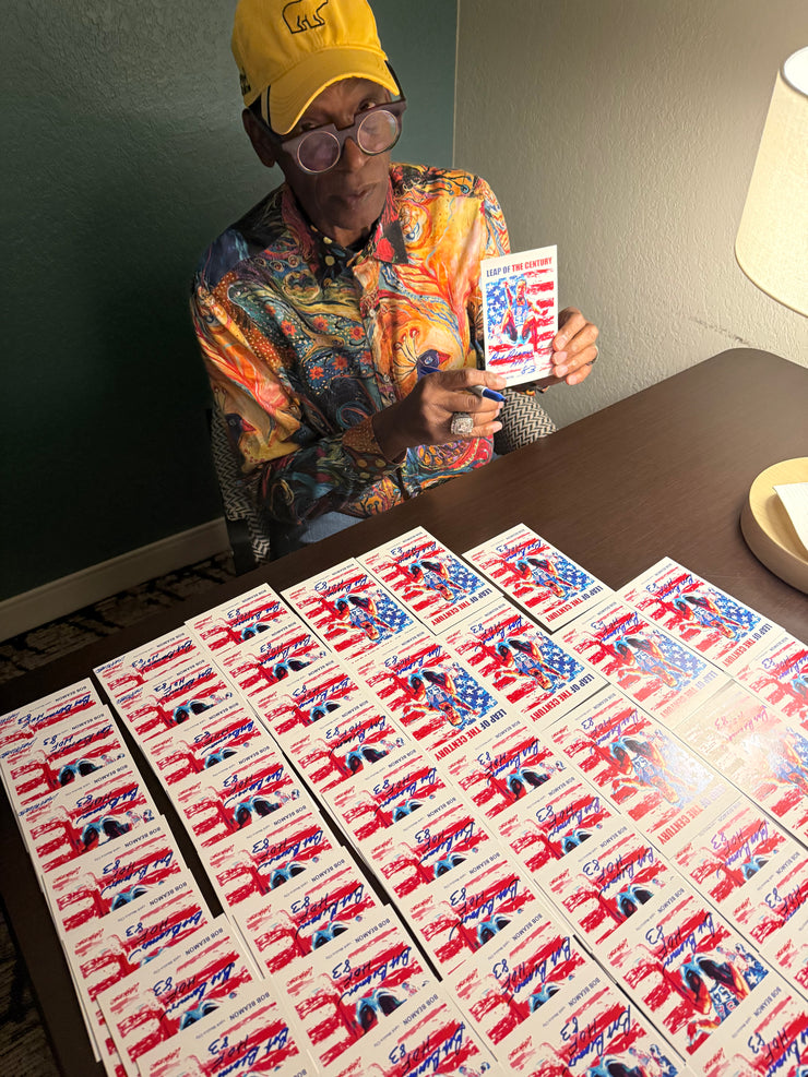 "Leap of the Century" Jumbo Trading Card