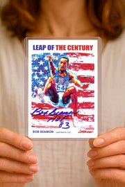"Leap of the Century" Jumbo Trading Card