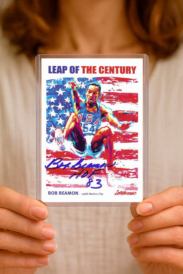 "Leap of the Century" Jumbo Trading Card
