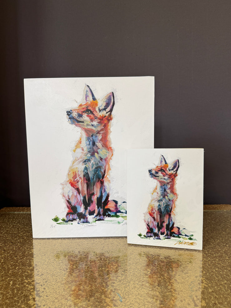 Fox - Clover panel prints
