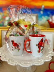 Red Cardinals Latte Mug