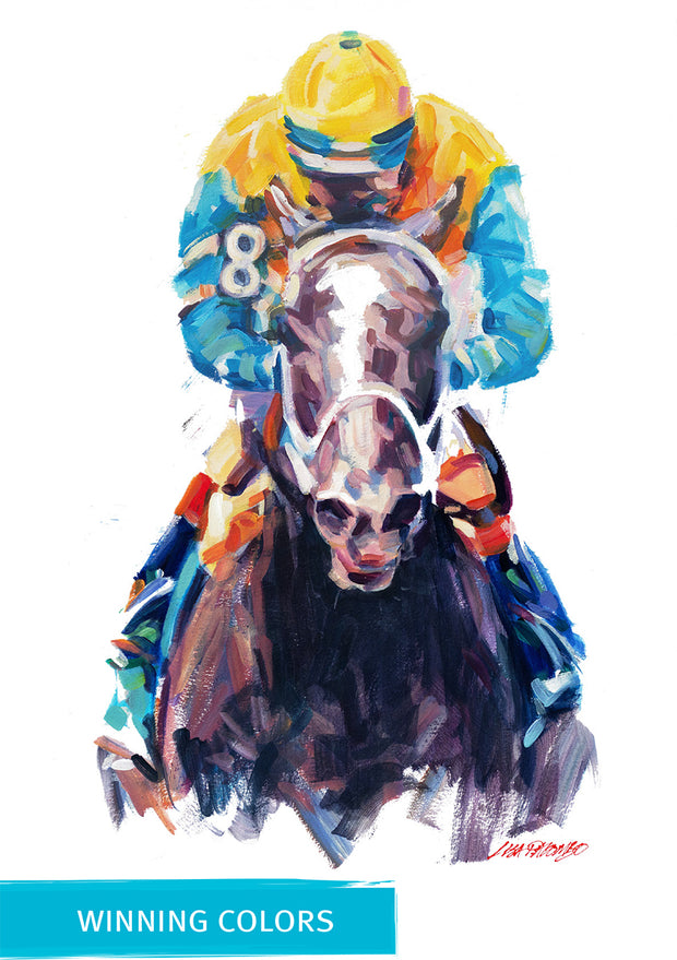 "Winning Colors" Trading Card