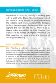 "Winning Colors" Trading Card