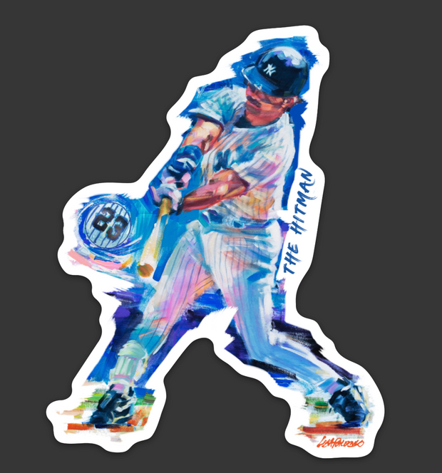 Don Mattingly "The Hitman" - Vinyl Sticker