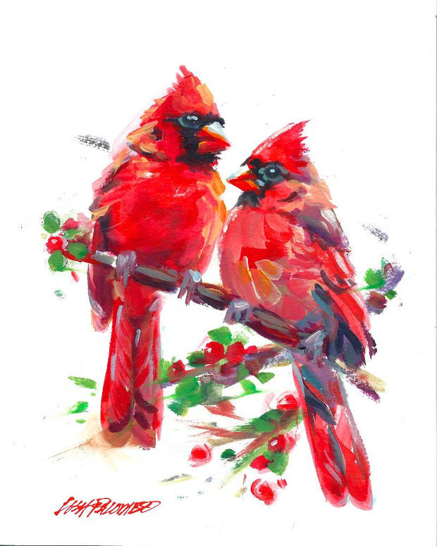 Red Cardinals 2024 HOLIDAY Notecards