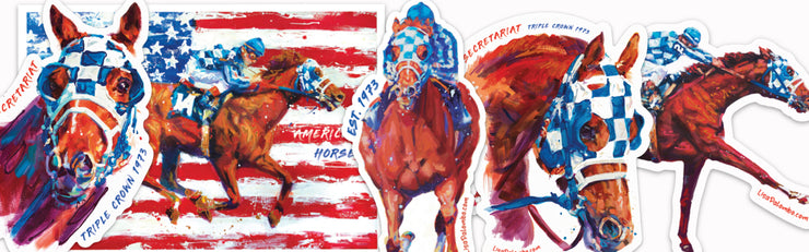 Secretariat - Triple Crown 1973 (portrait 1) - Sticker