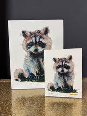Raccoon - Pebble panel prints