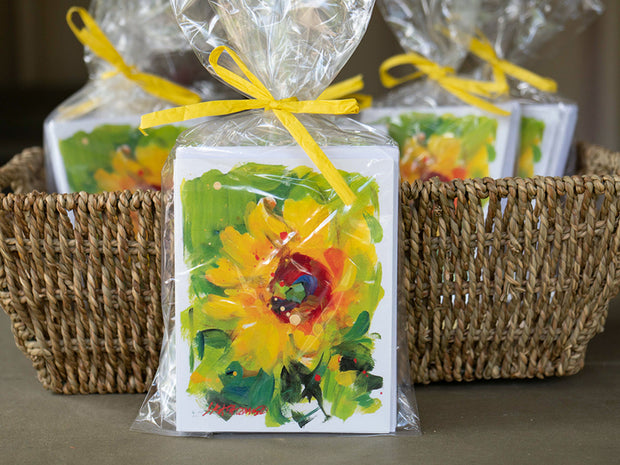 Oh So Pretty Floral - Sunflower Notecards