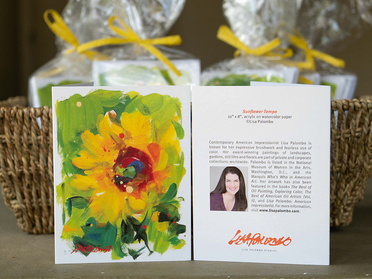 Oh So Pretty Floral - Sunflower Notecards