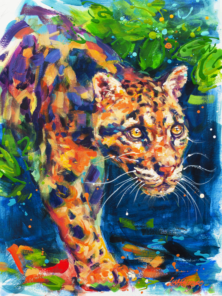 clouded leopard - mini