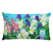 Lovely Spring Iris Pillow